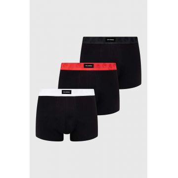 Karl Lagerfeld boxeri 3-pack barbati, culoarea negru, 245M2102