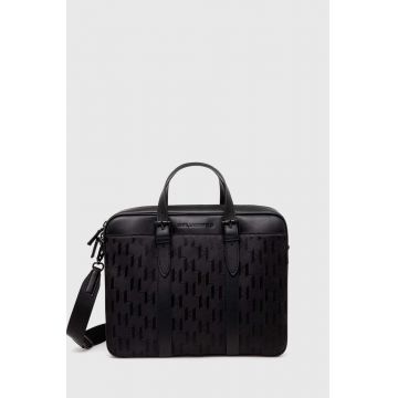 Karl Lagerfeld geanta laptop culoarea negru, 245M3017