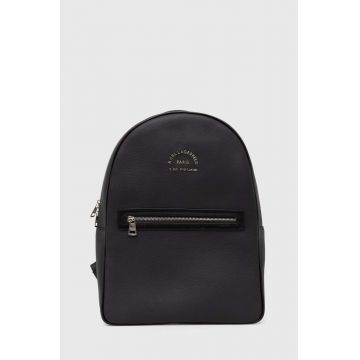 Karl Lagerfeld ghiozdan de piele barbati, culoarea negru, mare, neted, 542451.815908