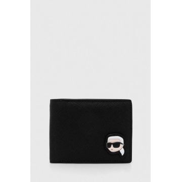 Karl Lagerfeld portofel barbati, culoarea negru, 245M3202