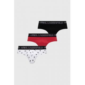 Karl Lagerfeld slip 3-pack barbati, culoarea rosu, 245M2106