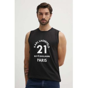 Karl Lagerfeld tricou barbati, culoarea negru, 541231.755266