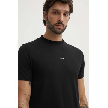 Karl Lagerfeld tricou barbati, culoarea negru, cu imprimeu, 542221.755057