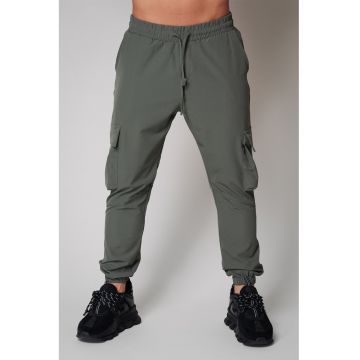 Pantaloni cargo cu snur in talie