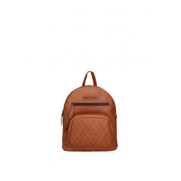 Rucsac de piele cu segment cu aspect matlasat 32595