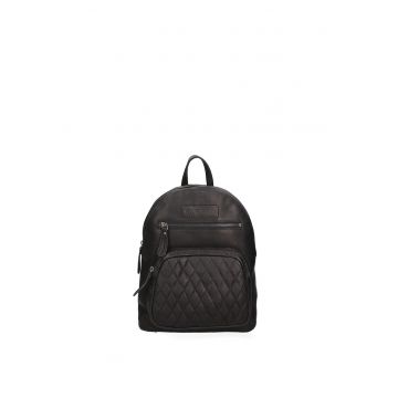 Rucsac de piele cu segment cu aspect matlasat 32595