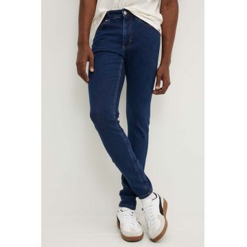 Tommy Jeans jeansi Scanton barbati, culoarea albastru marin, DM0DM18149