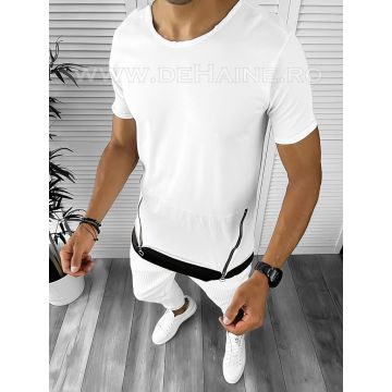 Tricou barbati alb slim fit B9290  N1-5.2