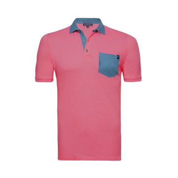 Tricou polo cu buzunar aplicat