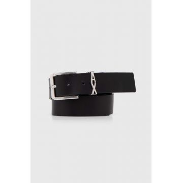 Armani Exchange curea de piele barbati, culoarea negru, 951416 4F897