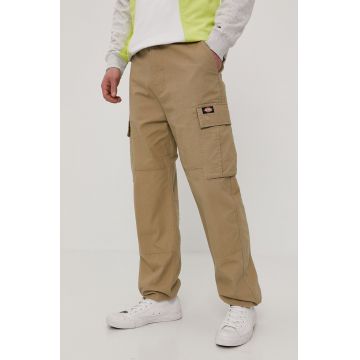 Dickies Pantaloni bărbați, culoarea bej, cu fason cargo