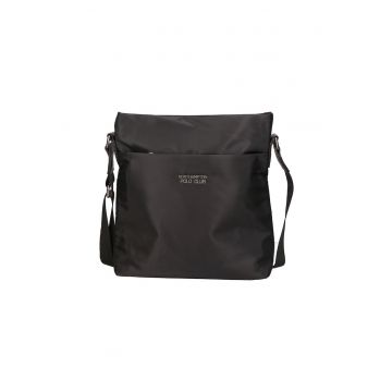 Geanta crossbody cu logo discret