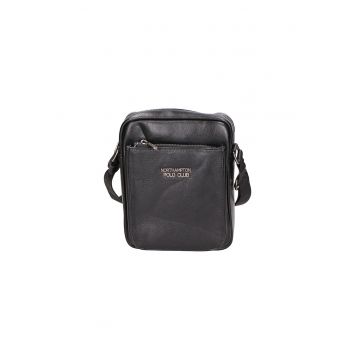 Geanta crossbody de piele ecologica cu logo