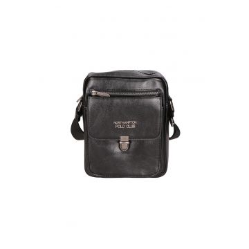 Geanta crossbody de piele ecologica cu logo 24587