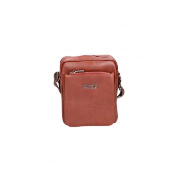 Geanta crossbody de piele ecologica cu logo