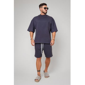 Set de tricou supradimensionat si pantaloni scurti - 2 piese