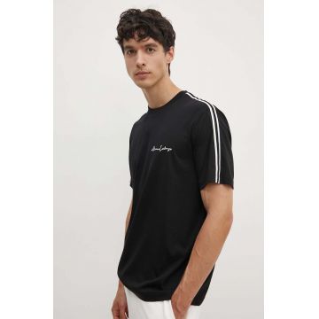 Armani Exchange tricou din bumbac barbati, culoarea negru, cu imprimeu, 8NZTSG ZJ9AZ