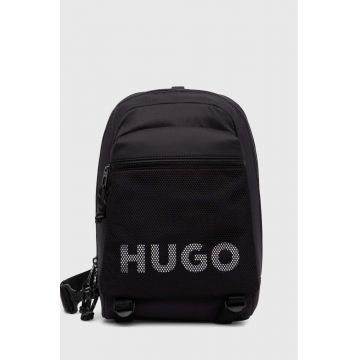 HUGO rucsac culoarea negru, mic, neted, 50523496