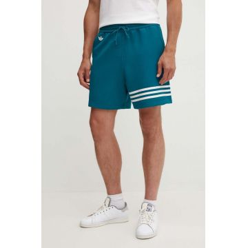 adidas Originals pantaloni scurti Adicolor barbati, culoarea turcoaz, JF9150