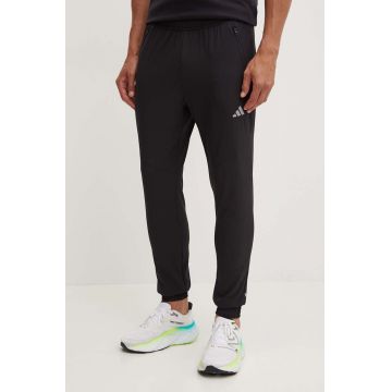 adidas pantaloni de trening culoarea negru, neted, JD8733