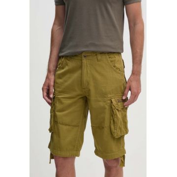 Alpha Industries pantaloni scurți din bumbac Alpha Industries Jet Short 191200 440 culoarea maro 191200.440-brown