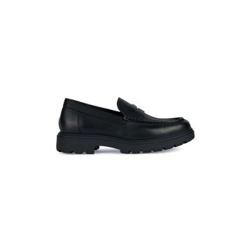 Geox mocasini de piele U SPHERICA EC7 barbati, culoarea negru, U36FRB 00043 C9999