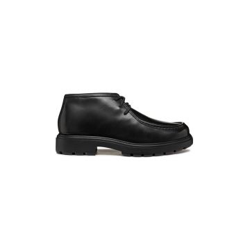 Geox pantofi de piele U SPHERICA EC7 barbati, culoarea negru, U46FRD 00043 C9999