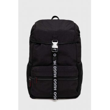 HUGO rucsac barbati, culoarea negru, mare, cu imprimeu, 50523648