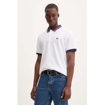 Levi's polo de bumbac culoarea bej, neted