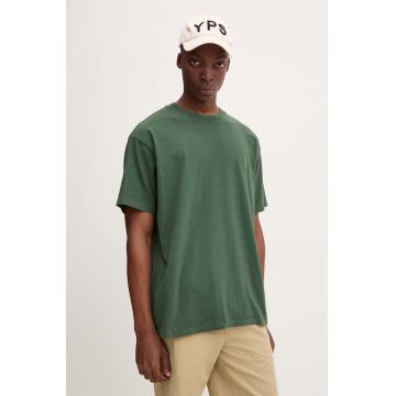 Levi's tricou din bumbac barbati, culoarea verde, modelator