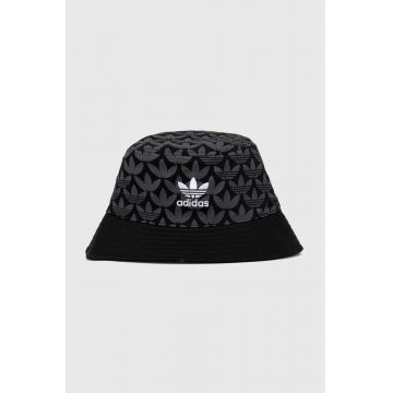 adidas Originals palarie din bumbac culoarea negru, bumbac, IY1547