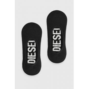 Diesel sosete SKM-HIDEPAT-TWOPACK SOCKS 2PACK 2-pack barbati, culoarea negru, 00S0MG.0IQAS