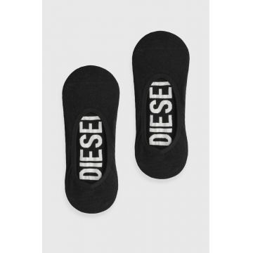 Diesel sosete SKM-HIDEPAT-TWOPACK SOCKS 2PACK 2-pack barbati, culoarea negru, 00S0MG.0IQAS