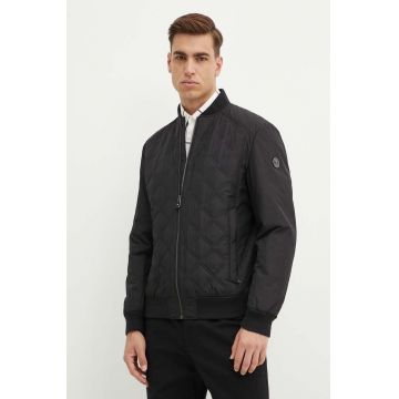 Joop! geaca bomber barbati, culoarea negru, de tranzitie, 30042618