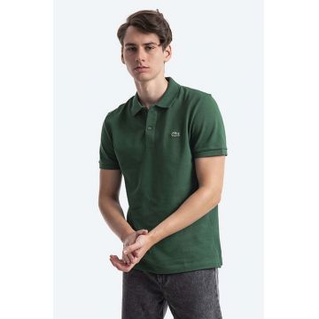 Lacoste polo de bumbac PH4012 132 culoarea verde, uni PH4012.132-132