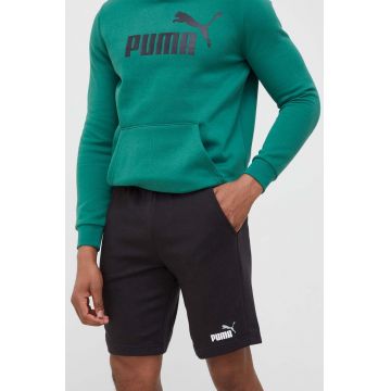 Puma pantaloni scurți bărbați, culoarea negru, melanj 586766