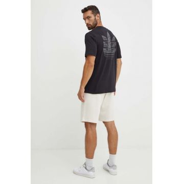 adidas Originals tricou din bumbac 0 barbati, culoarea negru, neted, IW1000