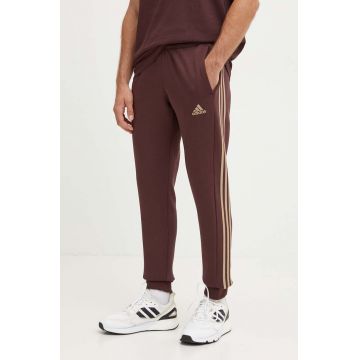 adidas pantaloni de trening Essentials culoarea bordo, modelator, JG5953