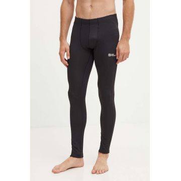 Jack Wolfskin jambiere funcționale Infinite Warm culoarea negru, A60324