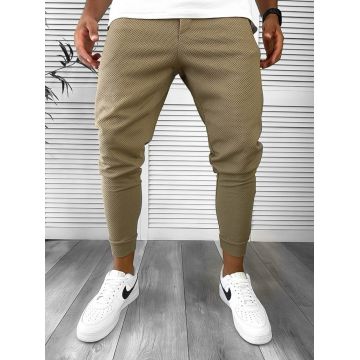 Pantaloni de trening bej conici 12783 1-4