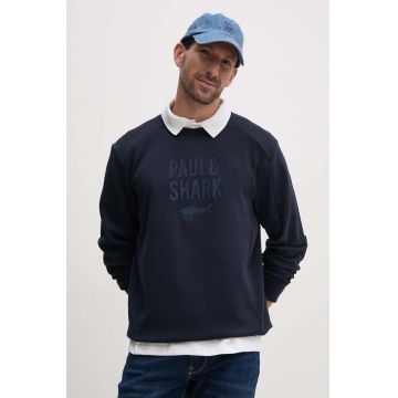 Paul&Shark bluza barbati, culoarea albastru marin, cu imprimeu, 14311890