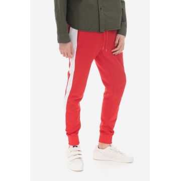 Puma pantaloni de trening culoarea roșu, cu imprimeu 530098.11-red