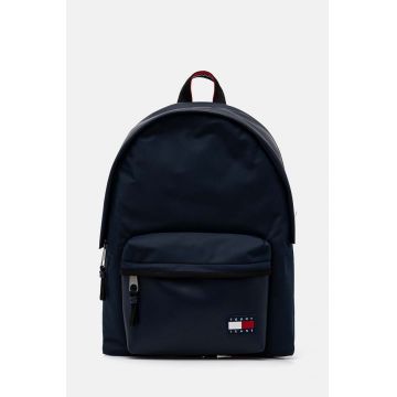 Tommy Jeans rucsac barbati, culoarea albastru marin, mare, neted, AM0AM12395