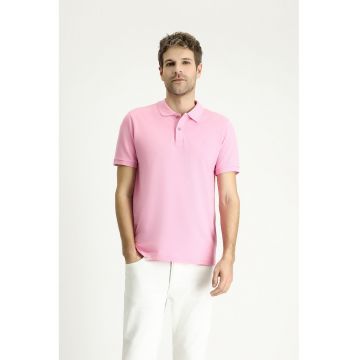 Tricou polo slim fit din bumbac