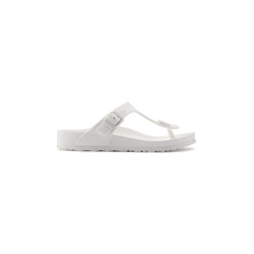 Birkenstock slapi Gizeh Eva culoarea alb, cu toc plat, 128221