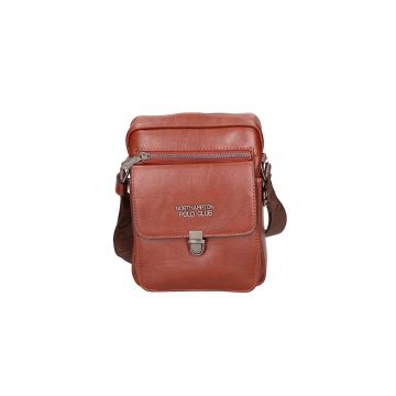 Geanta crossbody de piele ecologica cu logo 24587