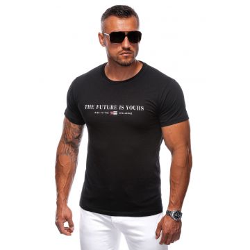 Tricou de bumbac cu imprimeu text