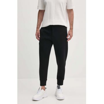 Emporio Armani pantaloni barbati, culoarea negru, jogger