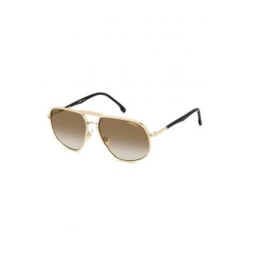 Ochelari de soare aviator cu model in doua tonuri