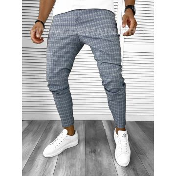 Pantaloni barbati casual regular fit albastri A8439 P19-3.1